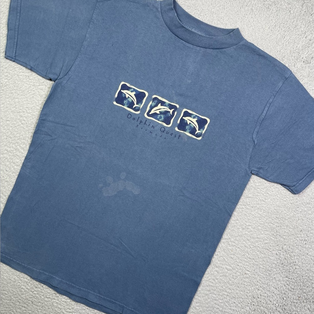 Vintage‎ 90s Bermuda dolphin animal nature T-shirt